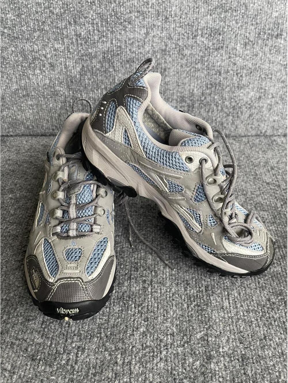 The North Face Gore-Tex Vibram Hiking Trail Shoes Women’s 7 Gray Blue